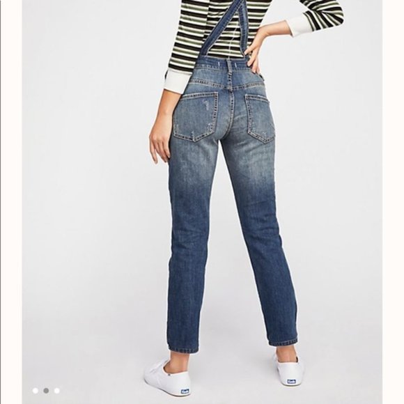 Free People Denim Overalls - Picture 2 of 6